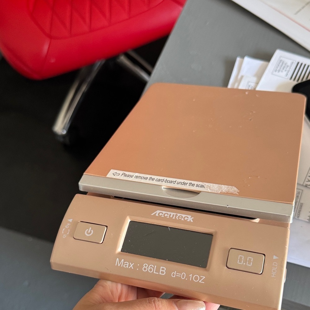 Accuteck Digital Postal Scale in Tan